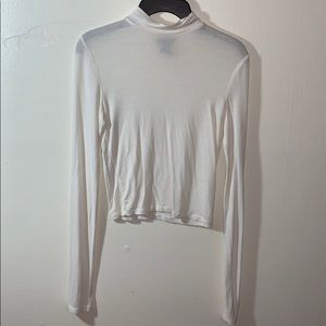 White long sleeve turtle neck
